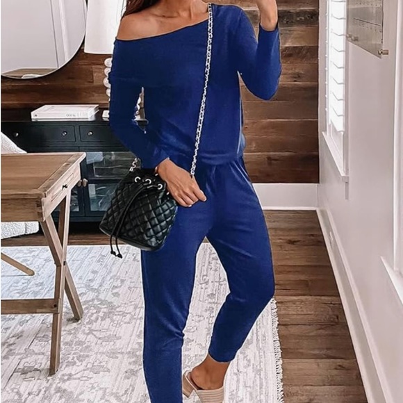 NWT PRETTYGARDEN Women's Casual Long Sleeve Jumpsuit Crewneck Elastic Waist XL - Picture 2 of 6